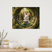 Poster Lapin de Pâques mignon (Cuisine)