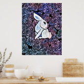 Poster Lapin de Pâques Ostara de printemps (Cuisine)