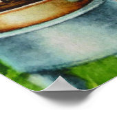 Poster Lapin de Pâques plonge lapin dans l'art du chocola (Coin)