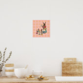 Poster Lapin de Pâques Poulets Lapins Œufs (Cuisine)