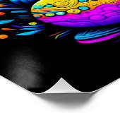 Poster Lapin de Pâques Psychédélique (Coin)