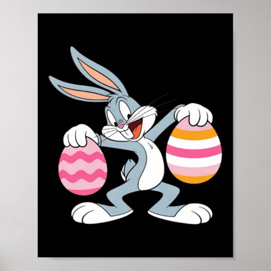 Poster Lapin de Pâques qui dabe (Devant)