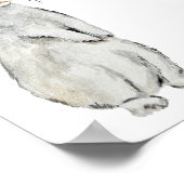 Poster Lapin de velours drôle (Coin)