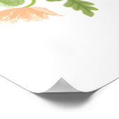 Poster Lapin en Poppies (Pastel) (Coin)