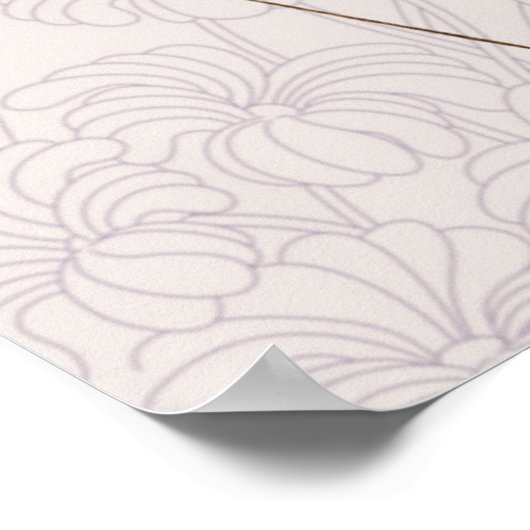 Poster Lapin en robe blanche noire (Coin)