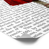 Poster Lapin en robe rouge (Coin)