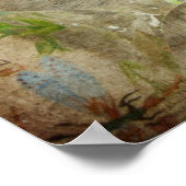 Poster Lapin en tête de lionhead et Verre à vin (Coin)