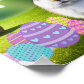 Poster Lapin et oeufs de Pâques (Coin)