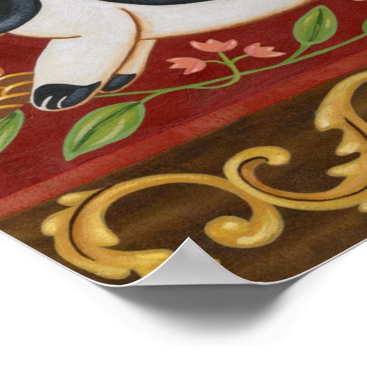 Poster Lapin Folk (Coin)