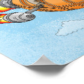Poster Lapin Fusée (Coin)