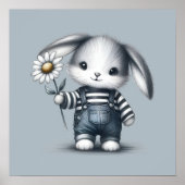 Poster Lapin Garçon Fantaisiste (Devant)