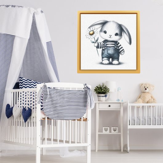 Poster Lapin Garçon Whimsical
