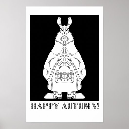 Poster Lapin heureux (Devant)