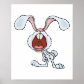 Poster lapin hurlant (Devant)