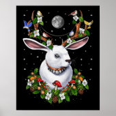 Poster Lapin Jackalope (Devant)