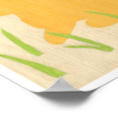 Poster Lapin jaune et herbe verte par Chariklia Zarris (Coin)