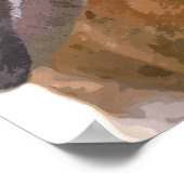 Poster Lapin lapin boisé animal pépinière chambre bébé (Coin)