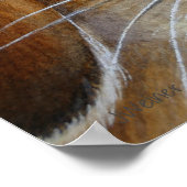 Poster Lapin lapin Brown au printemps Bonnet Art 16x20 (Coin)