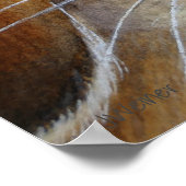 Poster Lapin lapin Brown au printemps Bonnet Art 18x24 (Coin)