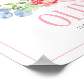 Poster Lapin Lapin Doux | Nouveau bébé personnalisé Impri (Coin)