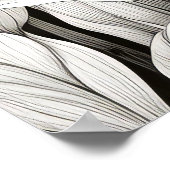 Poster Lapin Lapin Nature paisible Prairie Sketch Art (Coin)