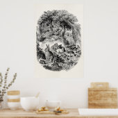 Poster Lapin lapin vintage 1800s Lapin lapin (Cuisine)
