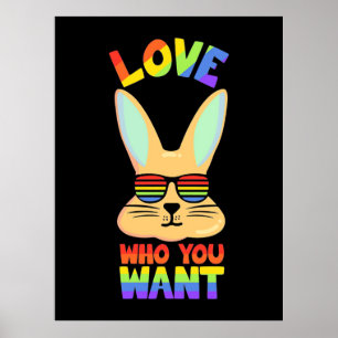 Poster Lapin lesbien LGBT