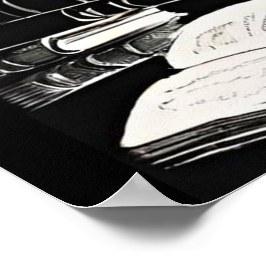 Poster Lapin Livre Personnalisé (Coin)