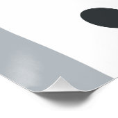 Poster Lapin mignon avec nom personnalisé (Coin)