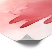 Poster Lapin pastel avec coeurs (Coin)