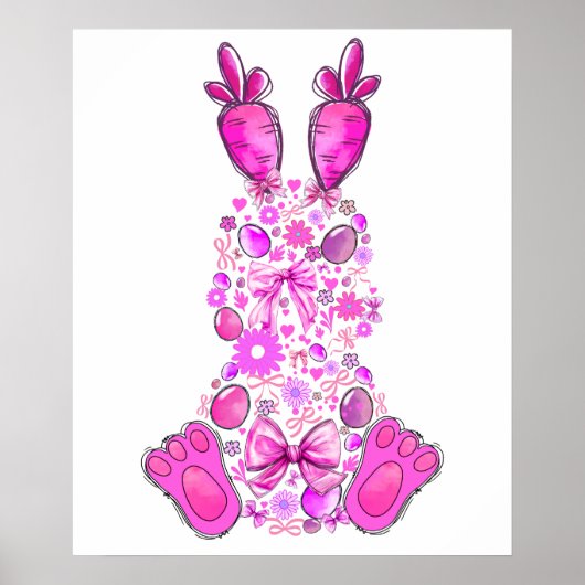 Poster lapin, rétro, vintage (Devant)