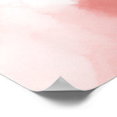 Poster Lapin rose pastel super mignon yeux marron (Coin)