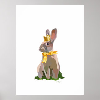 Poster Lapin royal 