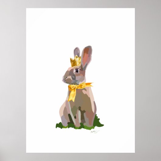 Poster Lapin royal  (Devant)