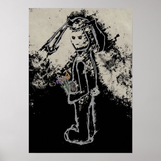 Poster lapin sinistre (Devant)