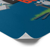 Poster Lapin travailleur dur (Coin)