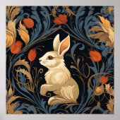 Poster Lapin victorien vintage (Devant)