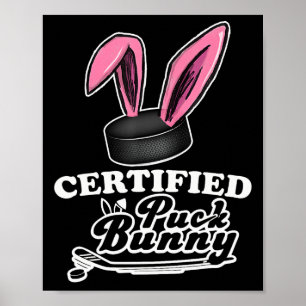 Poster Lapine de puck certifiée Citation drôle d'argot de