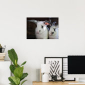Poster Lapins (Bureau à domicile)