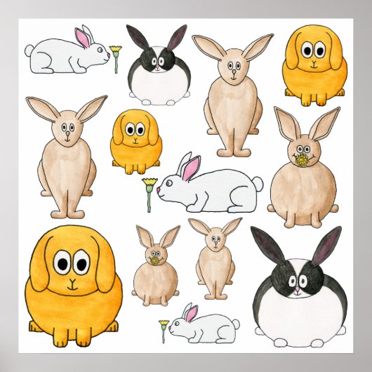 Poster Lapins. (Devant)
