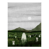 Poster Lapins blancs (Devant)