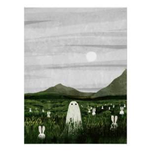 Poster Lapins blancs