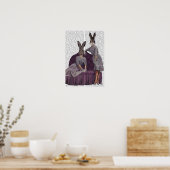 Poster Lapins en pourpre (Cuisine)