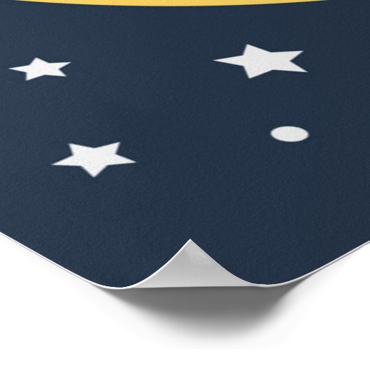 Poster Lapins sur la lune (Coin)