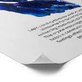 Poster Lapis Lazuli Crystal Signification (Coin)
