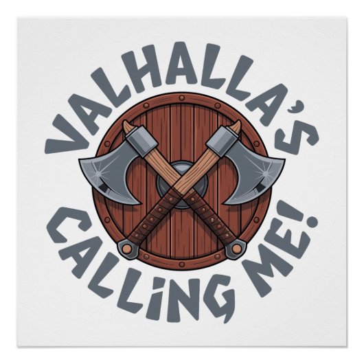 Poster L'appel de Valhalla ! - Guerrier Norrois (Devant)