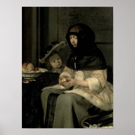 Poster L'Apple Peeler, 1660 (Devant)