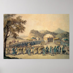 Poster L'approche de l'empereur de Chine