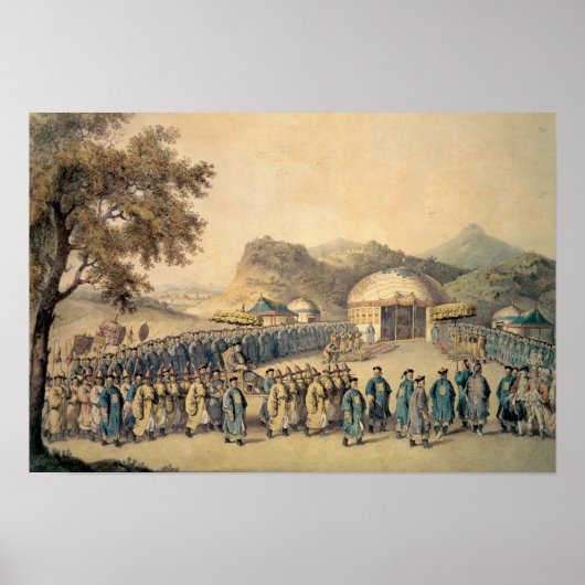 Poster L'approche de l'empereur de Chine (Devant)