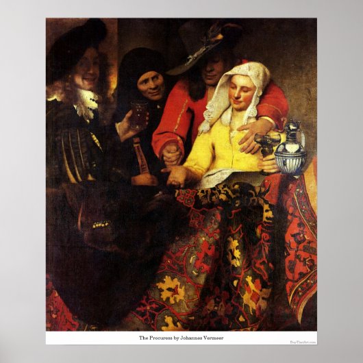 Poster L'approvisionnement par Johannes Vermeer (Devant)